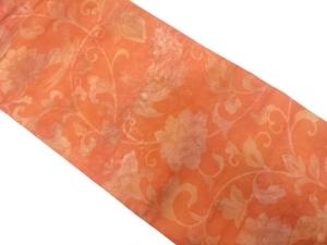 鳳凰に唐花模様織り出し　名古屋帯